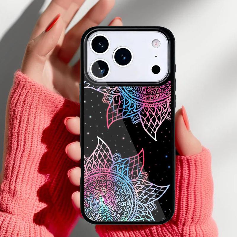 Bohemian Tie Dye Hippie Mandala Phone Case for iPhone 17 16 15 14 13 Pro Max Back Cover for 12 11 Pro Coque