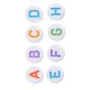 500Pcs 7 Colors Acrylic Letter Beads A Z Round Alphabet Beads for DIY Bracelet Necklace
