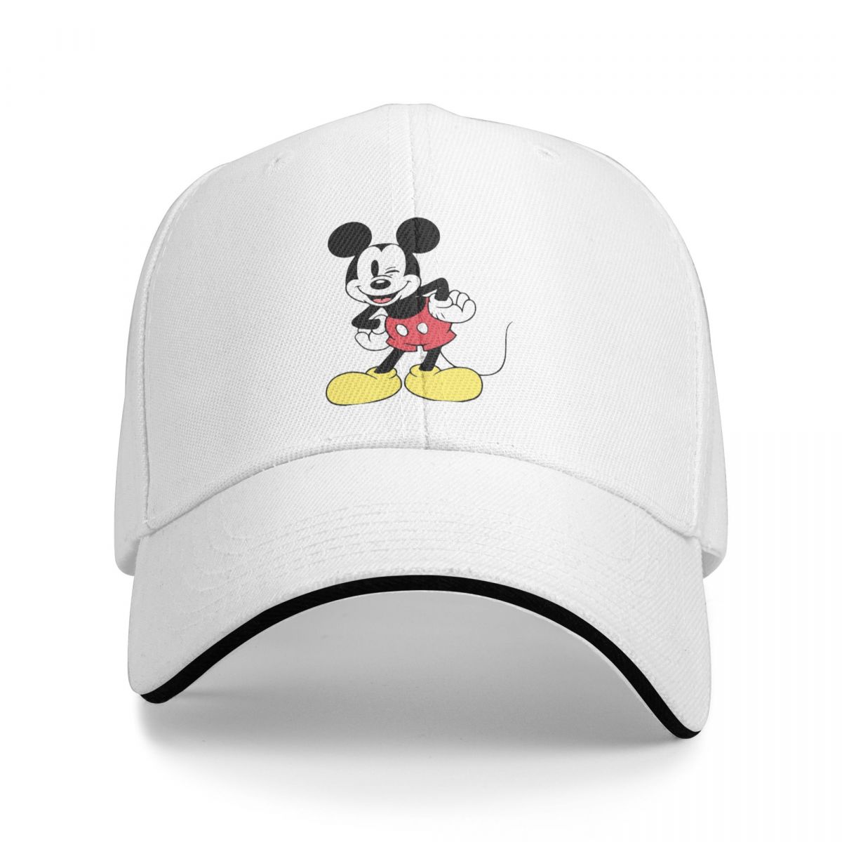 XIXIGO Cap Vrijetijds Mickey Mouse Baseballpetten Voor Mannen Vrouwen Pet Hoofddeksel Voor Dagelijkse Activiteiten Verstelbaar One Size
