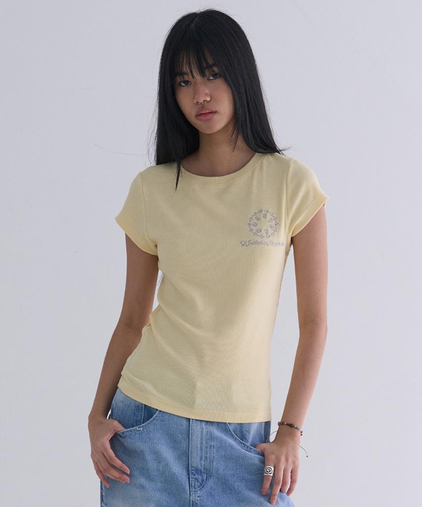 WELLBEING EXPRESS Peace Pigeon Tee Yellow