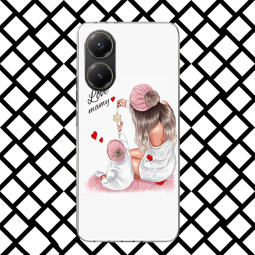 Mom Baby Girls Phone Case for Xiaomi Poco F7 Ultra X7 X6 X5 Pro X4 Gt M8 M7 Redmi 15 15C 13 13C 12 12C Soft Cover Fundas Poco F7