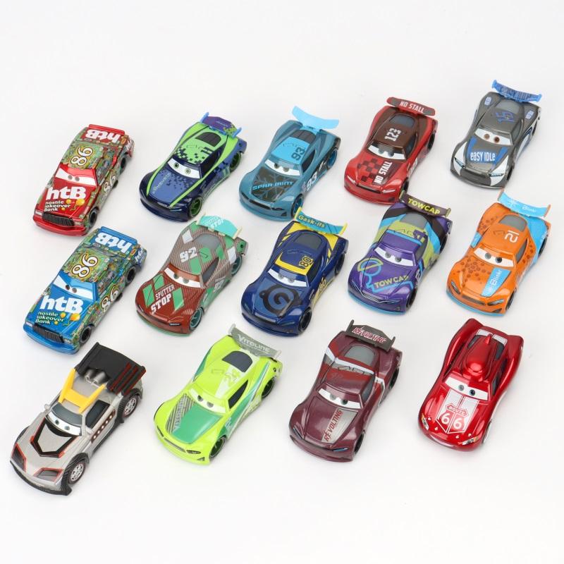 Cars Toy Christmas McQueen ROUTE 66 McQueen Chick Hicks Racing Car 1:55 Diecast Alloy Car Model Boy's Christmas Gift