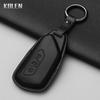 Genuine Leather Auto Key Fob Cover Case Housing Fit For Vw Volkswagen Golf 8 Skoda Octavia A8 Seat Leon Mk4 Protected Remote Key Ring Bag