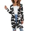 Women's Fashion Casual Comfortable Halloween Printed Mid-Length Cardigan With Pockets Jacket