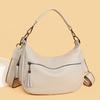 100% Genuine Leather Large Capacity Women Underarm Totes Luxury Cow Leather Commute Handbag Female Shoulder Crossbody Bag 2026s