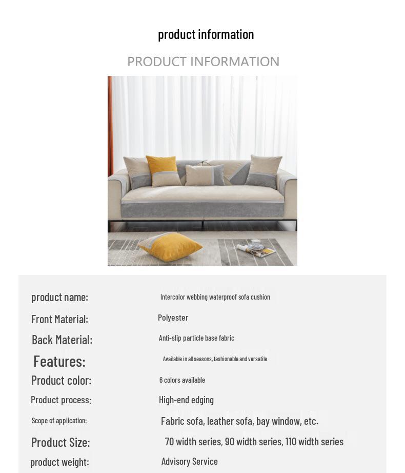 All-Season Non-Slip Waterproof Sofa Cover: Anti-Cat Scratch, Non-Sticky Fabric, Full Coverage