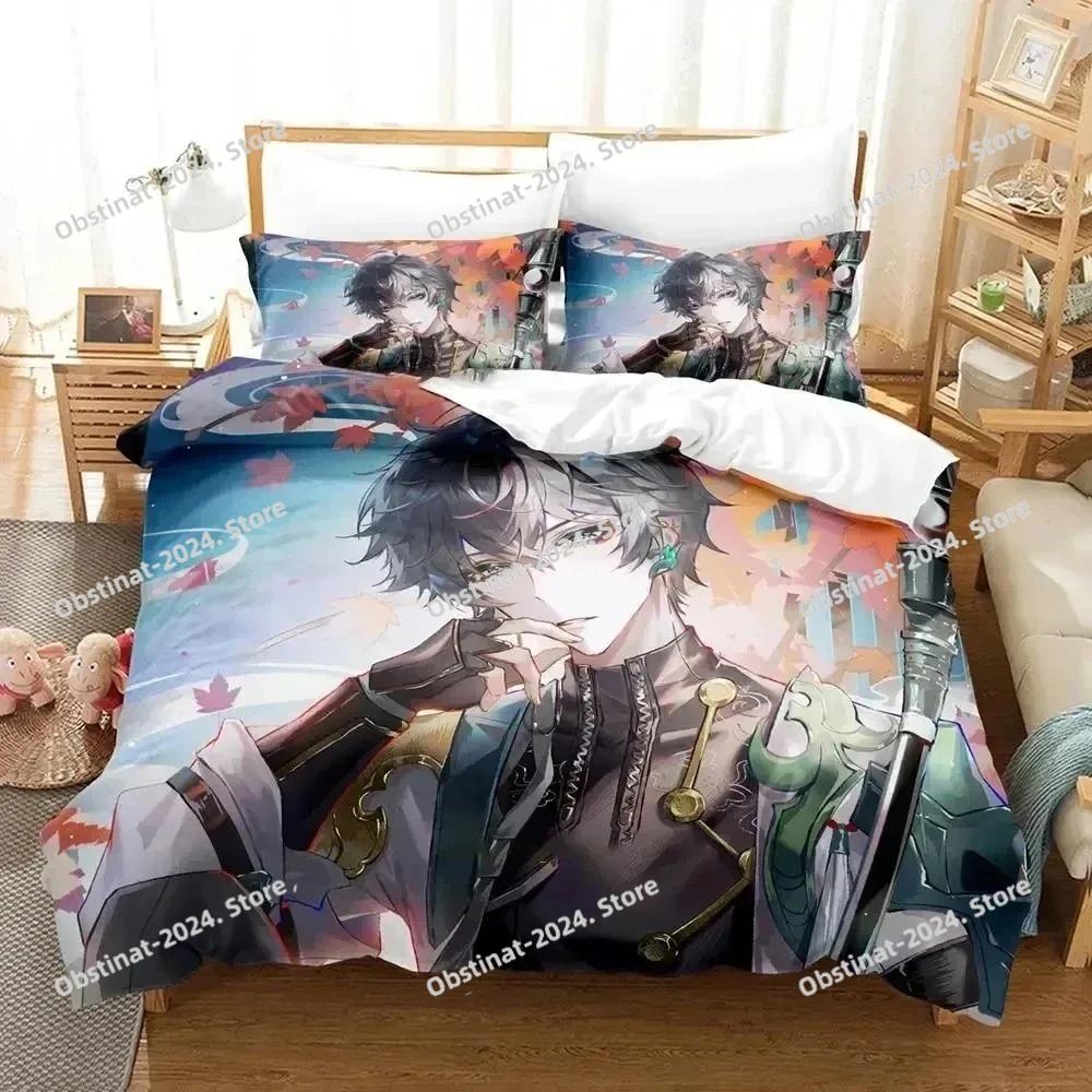 Anime Duvet Cover Pillowcase H-Honkai Star Rails Bedding Set Adult Boy Girl Bedroom Decoration Single Double Large Size Gift