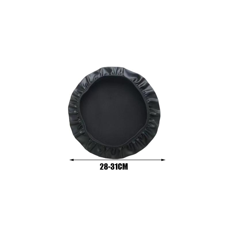 

1 шт. Чехол на сиденье стула из искусственной кожи, прочный водонепроницаемый чехол, круглый чехол для стула с резинкой для табурета 28-40 см A