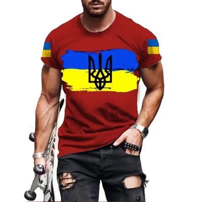 Vintage Men's T-shirt Ukranian T Shirt 3d Men Ukraine Military Army Emblem T-Shirts Ukrainian Flag Logo Tshirt Tees XXS-6XL