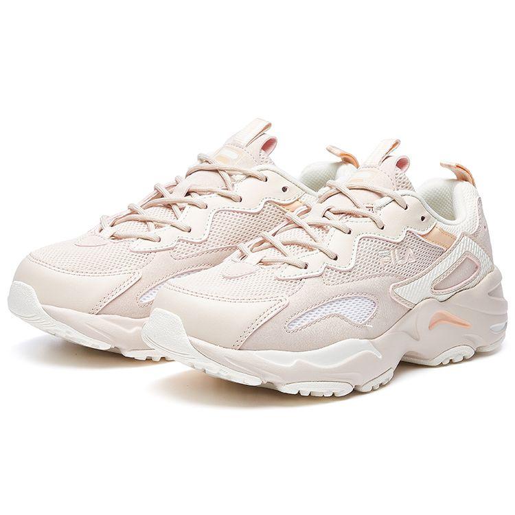 Fila Tracer Fabric Trendy Retro Casual Non-Slip Breathable Low-Top Dad Shoes Women Sneakers Nude-Pink F12W021116FLS