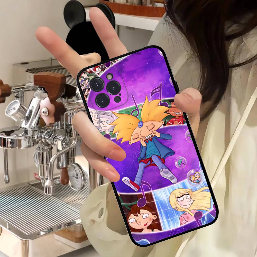 Hey A_Arnolds Cartoon For IPhone 17 16 15 14 13 12 11 Pro Max 13 17Air Shockproof Soft Phone Cases Coque