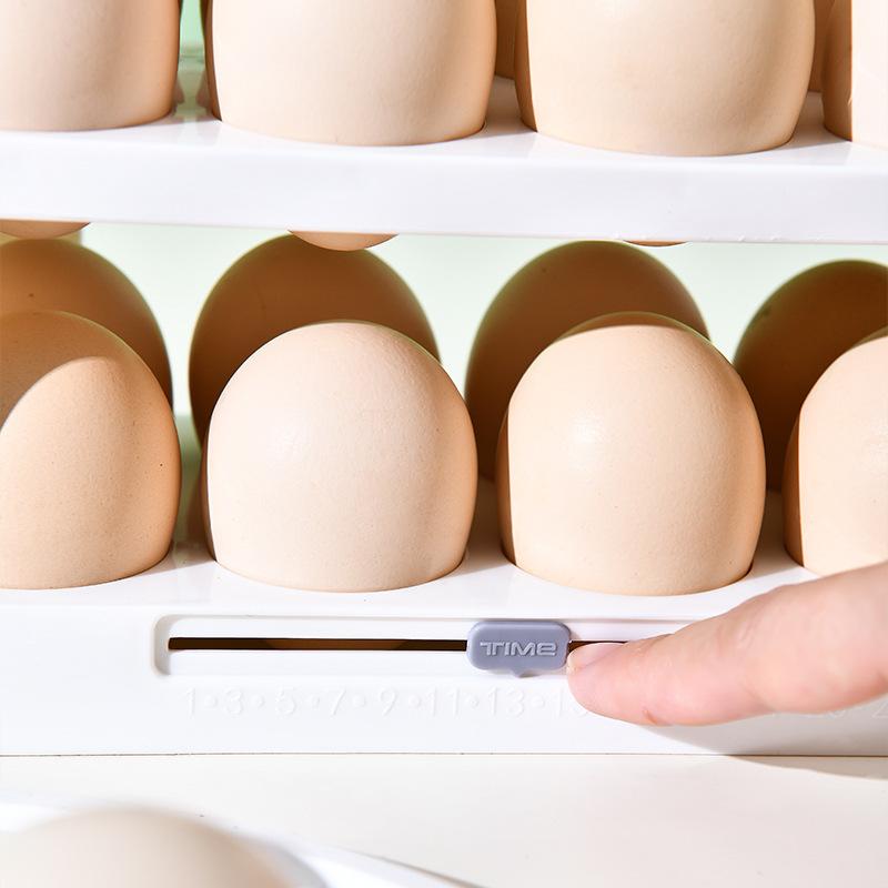 Refrigerator Egg Organizer 36 Capacity Stackable Holder with Detachable Design for Kitchen Storage