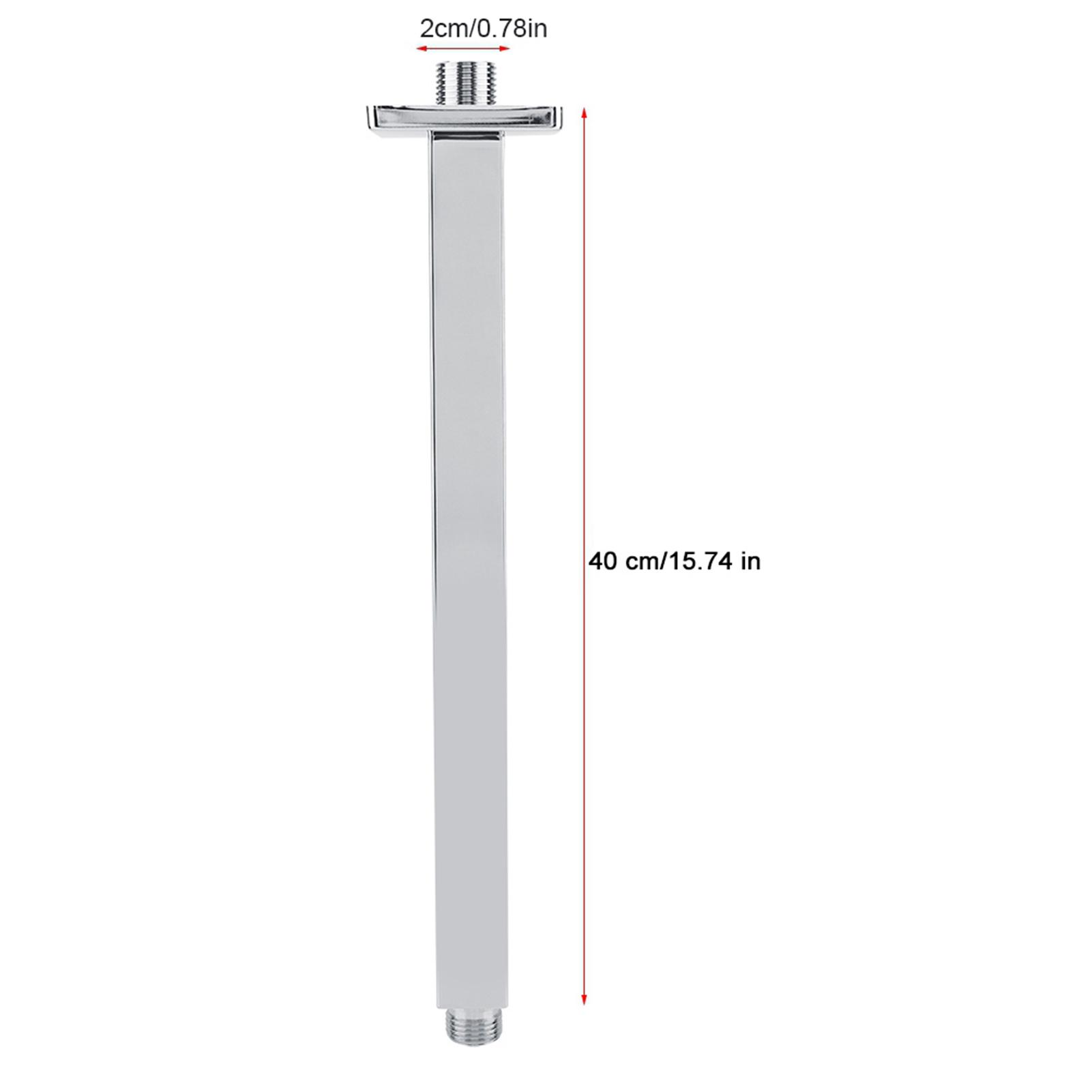 

G1/2 20/25/30/40см Позолочена Нержавіюча Сталь Душова Трубка-Вигин для Душу Настінний/Стельовий Змішувач для Ванної Кімнати Верхній Душ Довга Штанга-Подовжувач