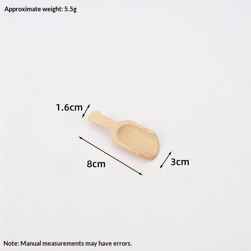 Wooden Mini Tea Coffee Scoops Seasoning Candy Spices Bath Salt Spoons Wooden Spoon