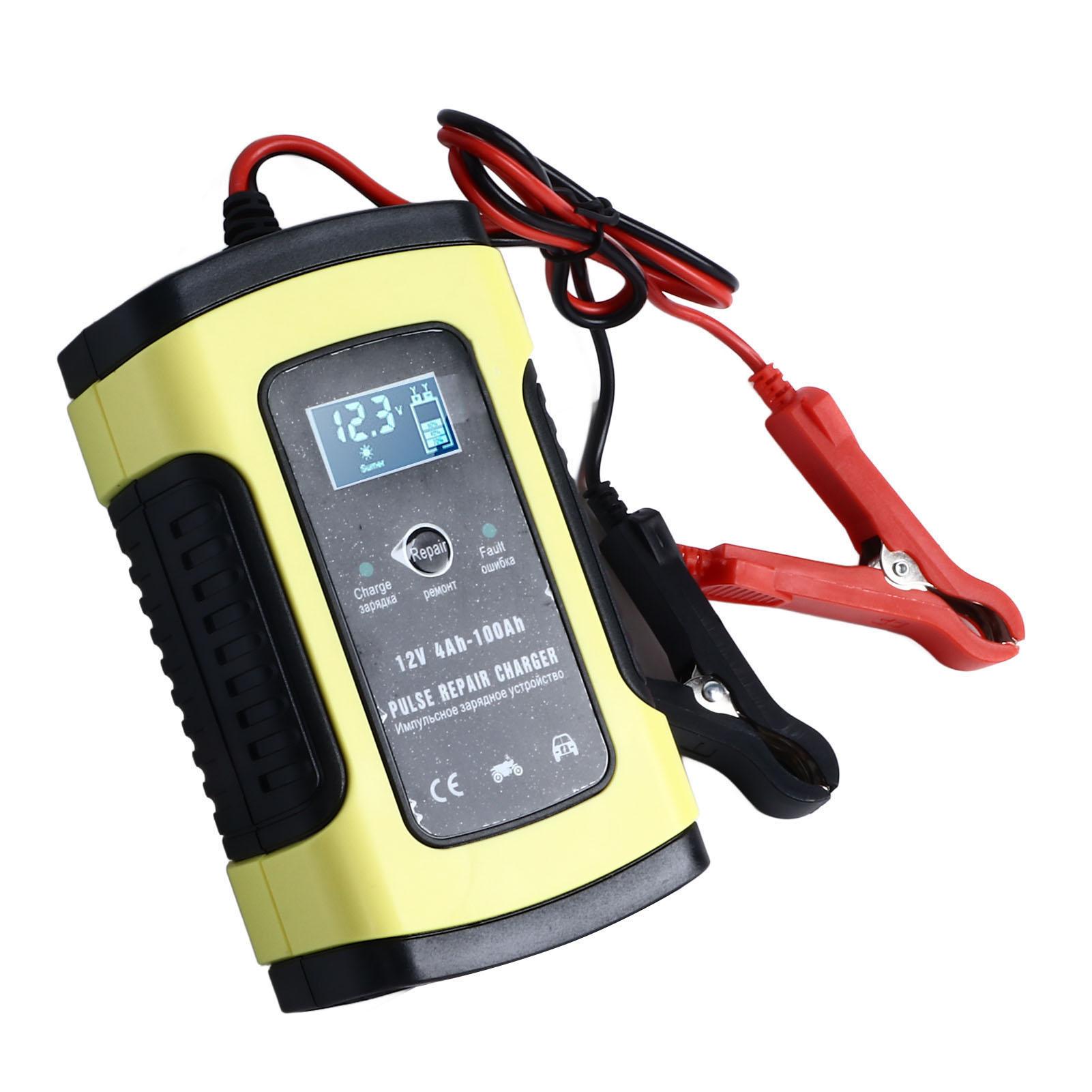 

12V Pulse Repair Charger LCD Display Portable Fast Charging Multiple Safety Guard for Car Truck