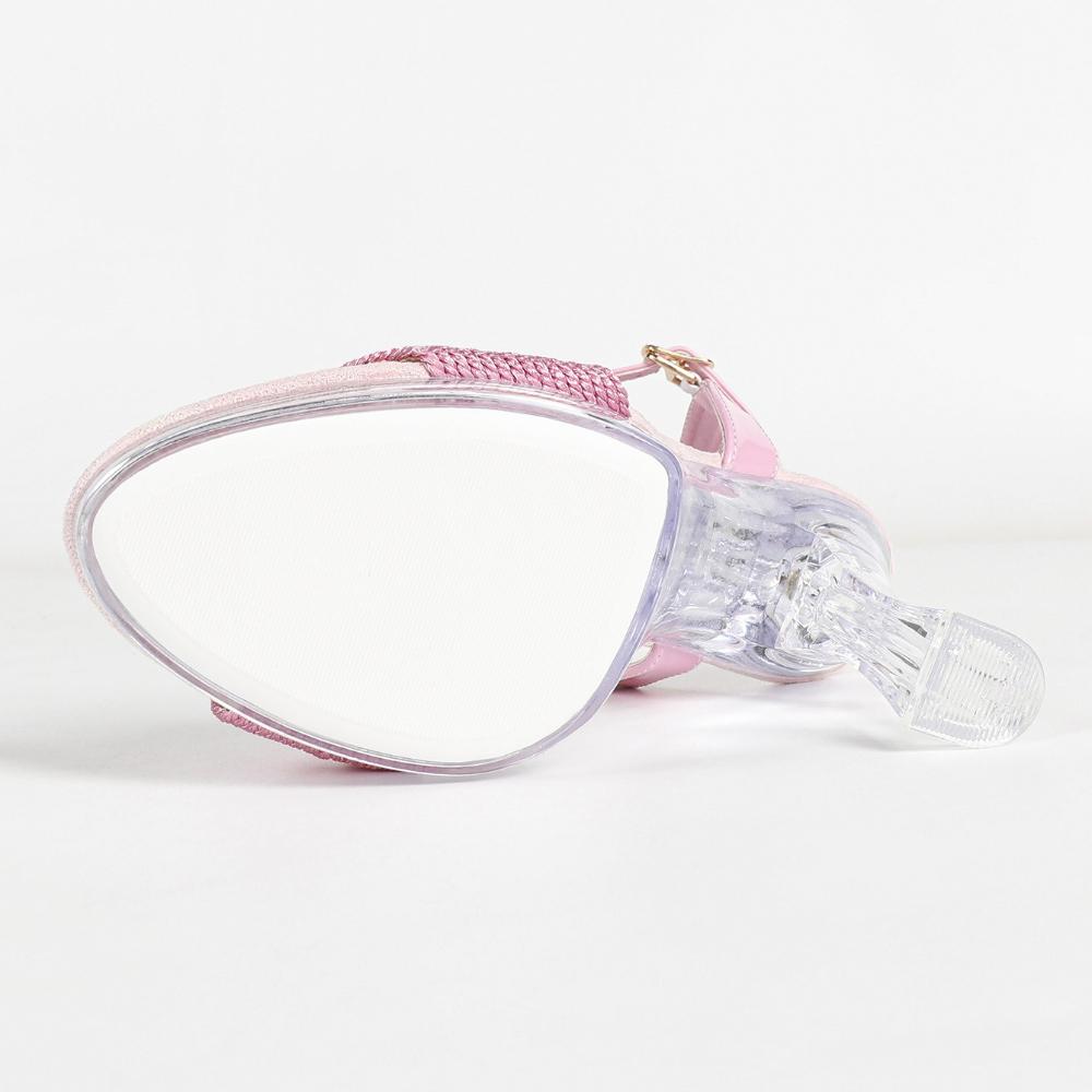 Women 11CM Square Toe Transparent Crystal Non Slip Linen Heels Sexy Car Model Nightclub Summer Sandals Footwear LFD-198711-Q7
