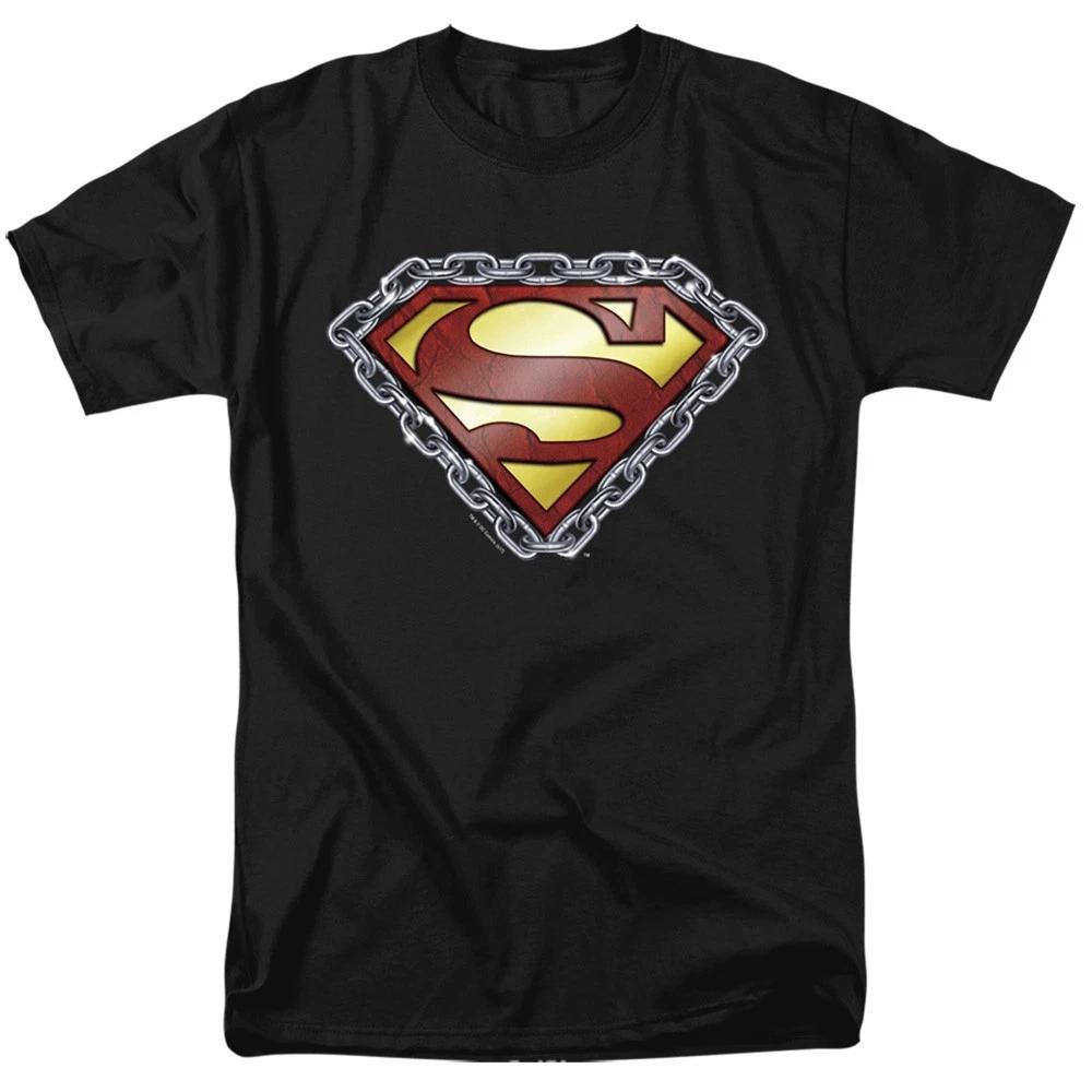 DC Comics - Superman - Chained Shield - Unisex Children s T-shirt - Black 100