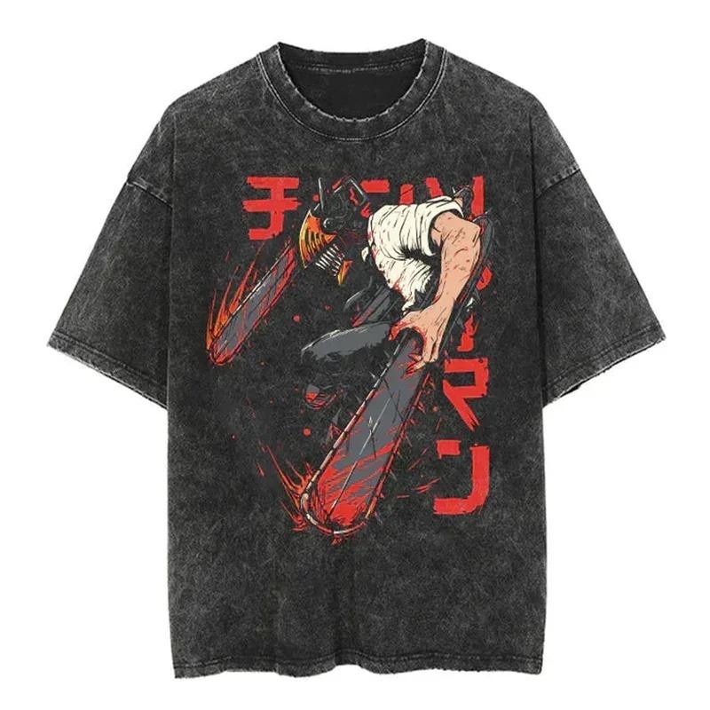 Hot Anime Demon Slayer Kamado Nezuko Print Tee Men Women Manga T-shirts Casual Loose T-shirt Harajuku Unisex Cotton T Shirt