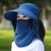 Damen Sommer-Sonnenhut mit Vollgesichtsabdeckung - UV-Schutz Breite Krempe Ideal für Bauarbeiten Teeernte und Sonnenschutz