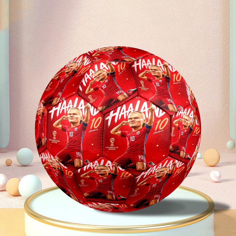 Haa-land's Celebration Moment Size 5 Soccer Balls, Anti-Slip, Protective Football, Outdoor Sport, a Unique Gift Suitable for him/her, Birthdays