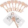 50Pcs Crown Key Bottle Opener Beer Wine Opener Wedding Favors Gifts for Guests Rustic Home  Party Decoration Gift