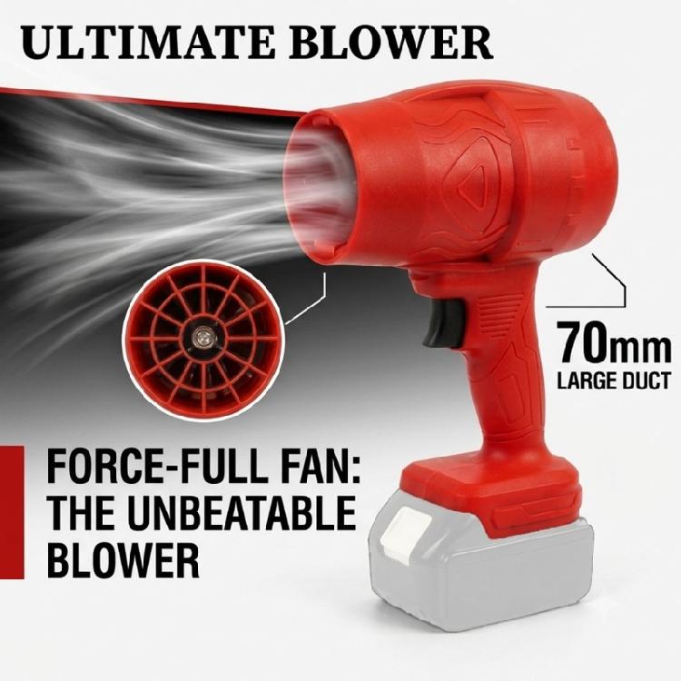 Workshop Dust Air Blower for 18V Tool Battery Wireless Handheld Air Cleaner with Brushless Motor Triggering Grip for Equipment Cleanup Garage Debris