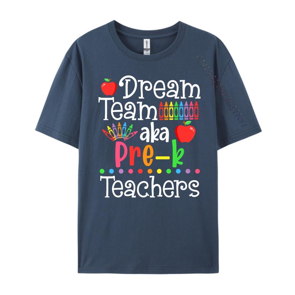 Dream Team Aka Vorschullehrer Shirt Zurück zur Schule Herren Grafik T-Shirts Kurzarm T-Shirt Herren Große Größe Vintage