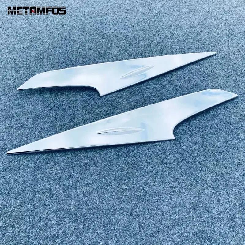 Head Light Lamp Eyelid Eyebrow For Toyota Yaris Cross Hybrid -2025 2026 Chrome Headlight Strip Trim Accessories Car Styling