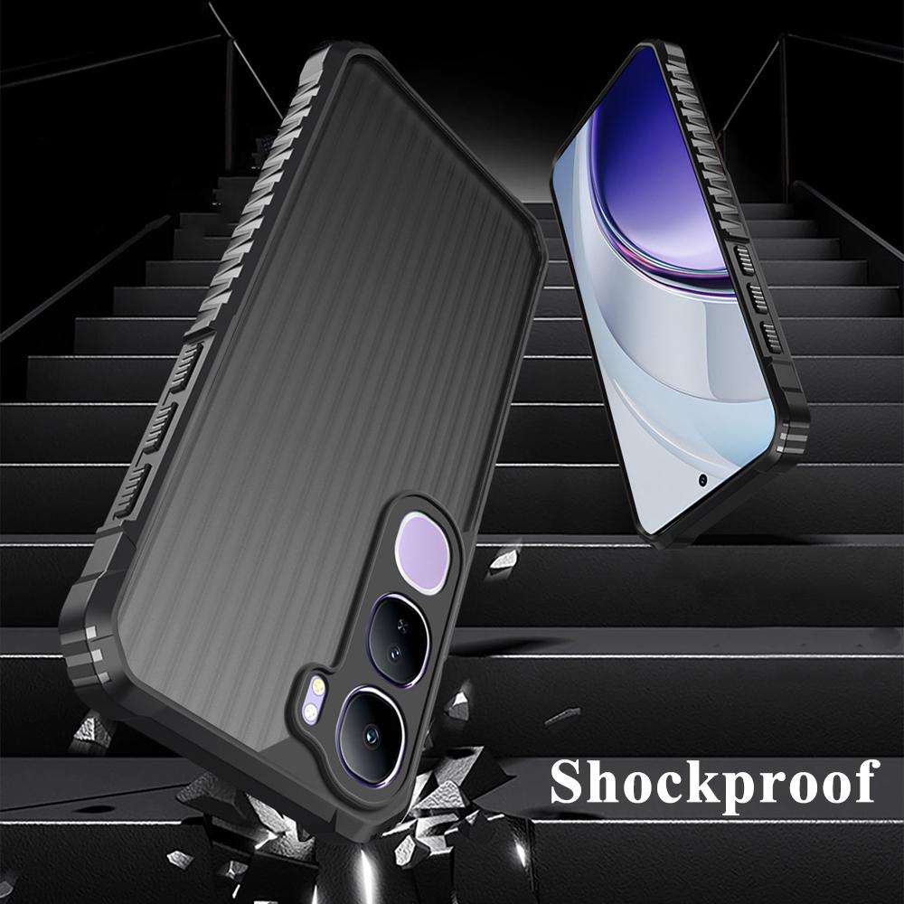 KEYSION Heavy Duty Shockproof Phone Case for VIVO V40 SE 80W V40 Lite Soft Silicone+PC Translucent Matte Back Cover for VIVO Y19S Pro Y200 5G