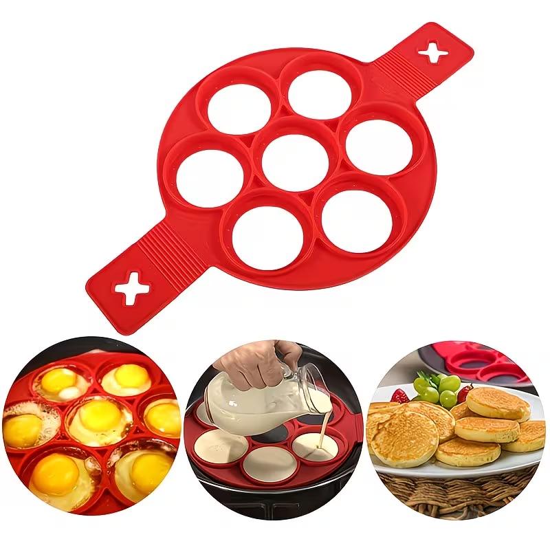 Silikon Pfannkuchen Ei Ring Form Antihaft Brateier Maker Runde Pfannkuchen Form Kochwerkzeug für Frühstück Küche