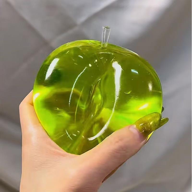 Green Apple Squishy Simulated Strawberry Maltose Squishies Stress Ball Soft And Slow Rebound Fidget Toy Stress Relief Toy Gifts