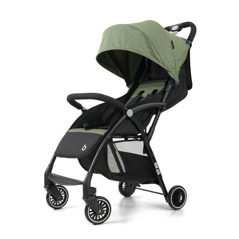 A10 Baby Stroller: Lightweight, Foldable, Four-Wheel Design for Sitting and Lying Down.