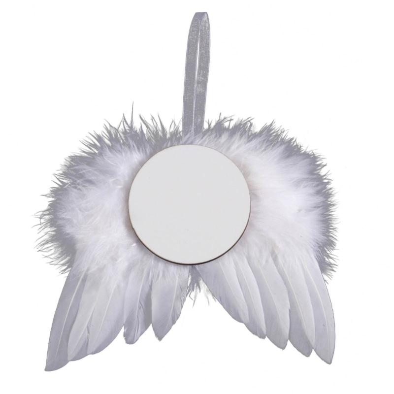 

Wing Sublimation Mdf Christmas Tree Hangings Ornament Plumage Wing Hangings Pendant Adornments Accessory Party Decor 1