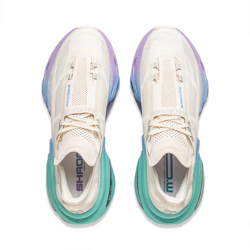 Li Ning Absolute Shadow 3.0 Cotton Candy Technology Men Running Shoes Off-White ARRV001-10