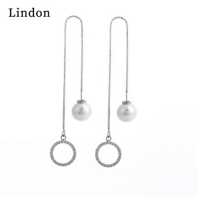 Lindon Copper Alloy Zircon Earrings Drop Earrings For Women Wedding Party Gifts