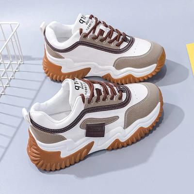 Women's Thick Soled Sneakers Luxury Designer Fashion Casual Sneakers New Spring Breathable Tennis Shoes Low Top Vulcanized Shoes