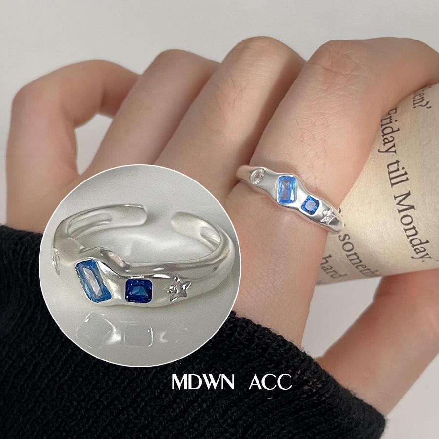 Women s Elegant Colorful Heart Zirconia Adjustable Ring Adjustable