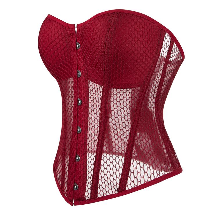 New Summer Breathable Mesh Shaping Court Top