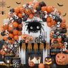 Halloween Balloon Arch Set Halloween Balloon Party Background Decoration Aluminum Film Latex Balloon Set