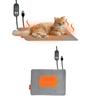 Warming Electric Pet Bed Mat With Auto Temperature Regulation Safe Chew Resistant Fabric For Indoor Outdoor Use