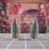 Mini Christmas Trees Artificial Pine Needle Desk Ornaments 10/15/20cm Fake Evergreen Trees for Holiday Decor
