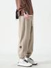 Dingfengbaoluo Men's Japanese Style Loose Cargo Jogger Pants