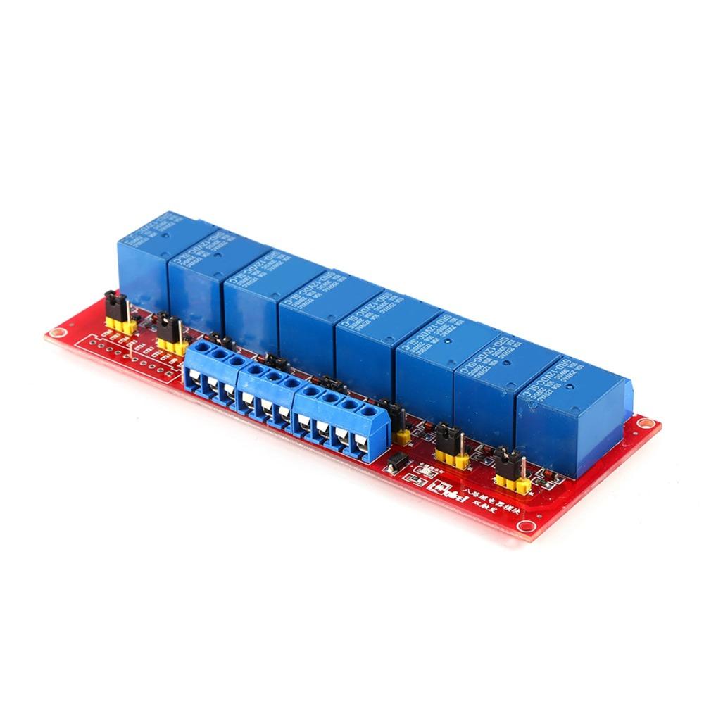 Control Module DC 12V Relay 8‑Channel High and Low Level Trigger Relay Module Circuit Controller Module Control Systems