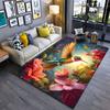 Nature Beauty Vibrant Hummingbird Flowers Carpet Yoga Living Room Room Decor Children's Crawling Mat Doormat Area Rug