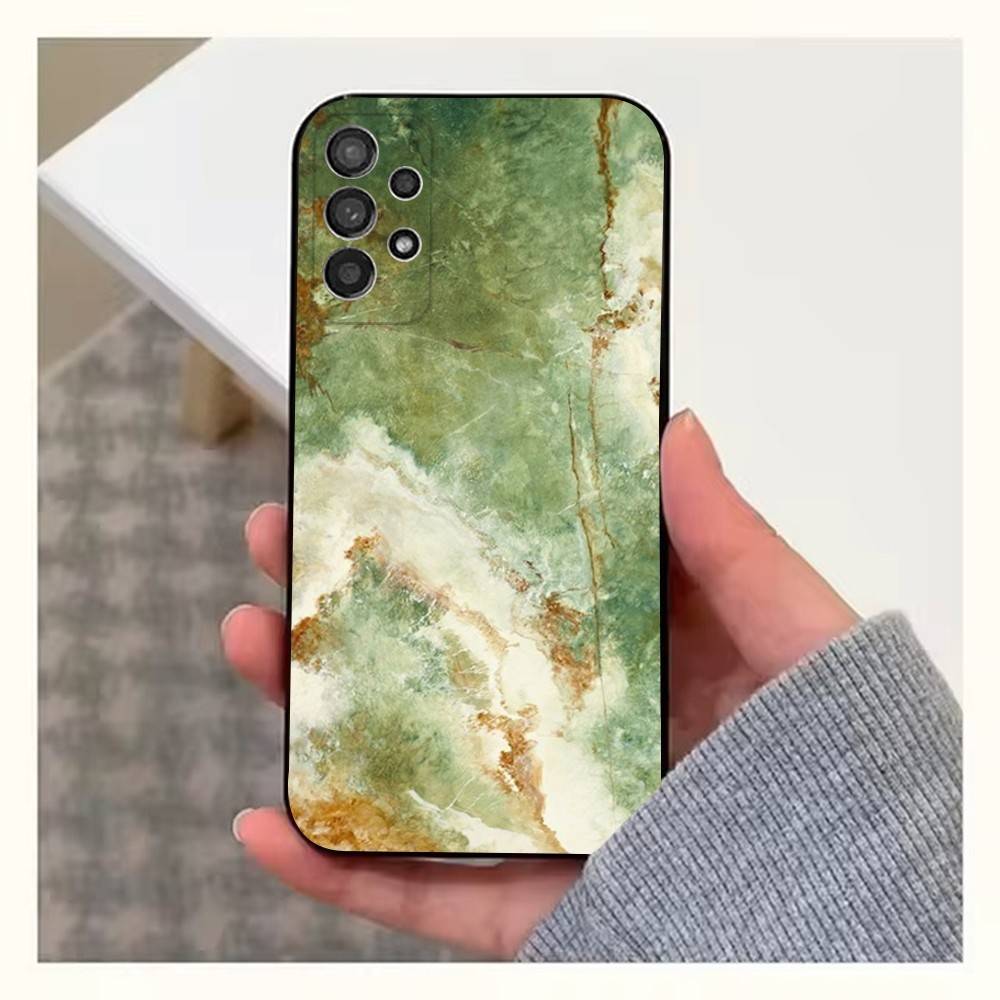 Marble Grain Phone Case For Samsung S9,S10,S20,S10,S21,S25,S24,S23,Ultra,FE,Plus,Lite,Soft Silicone Black Cover