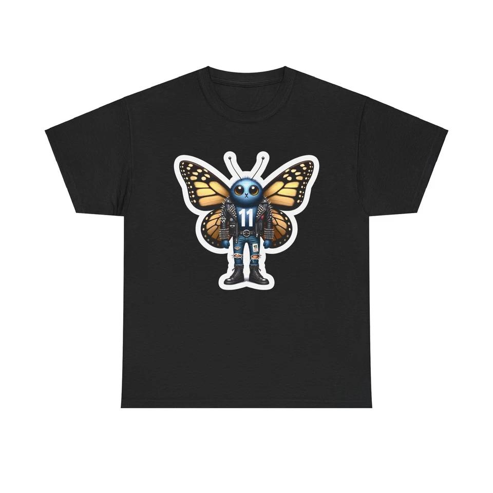 Unisex Adult T Shirt Butterfly Punk Rock Funny Graphic Tee Nature Hipster Gift 3XL