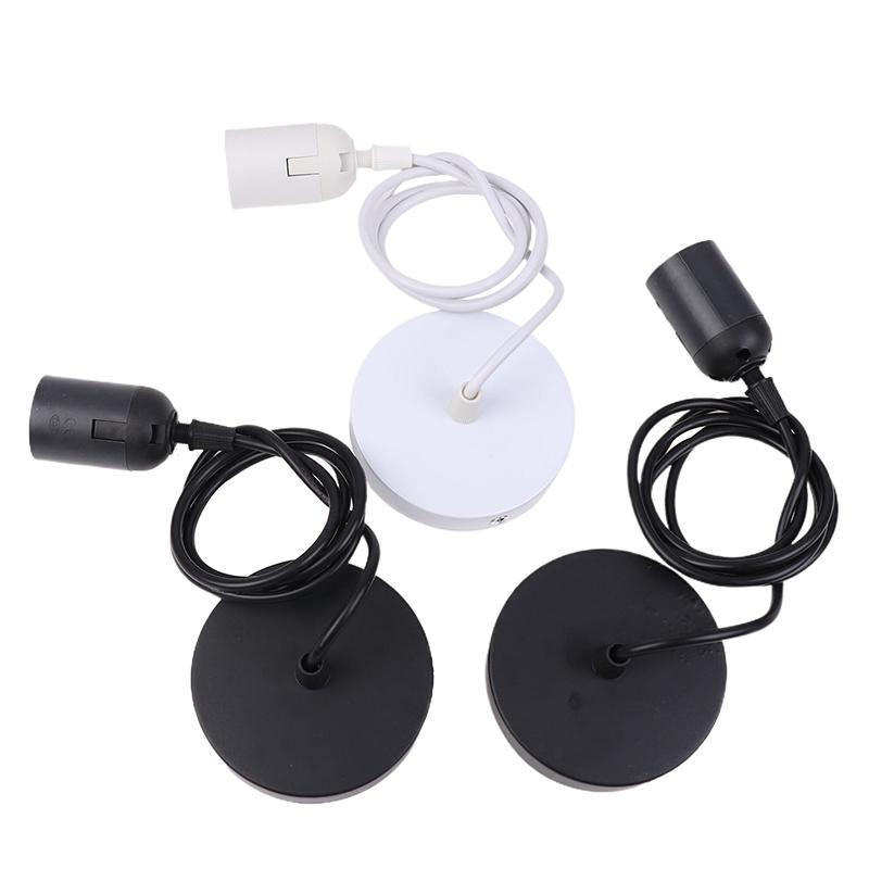 E27 Hängelampenfassung mit 0,5/0,8/1/1,2/1,5/2M Hängekabel Deckenlampensockel für Haushaltshänge-Pendelleuchte Kronleuchter