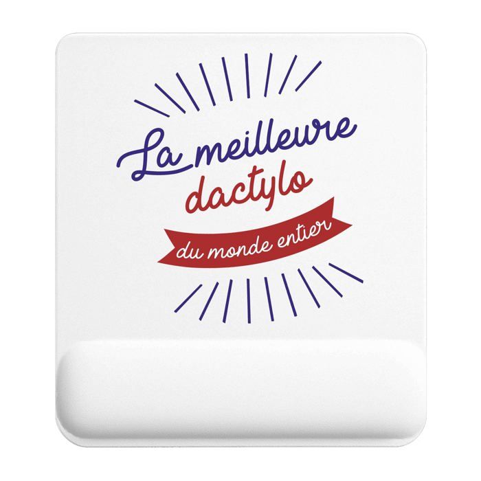 Tapis de souris - PLANETEE - Dactylo - 22x18 cm - 3 mm - Sublimation HD