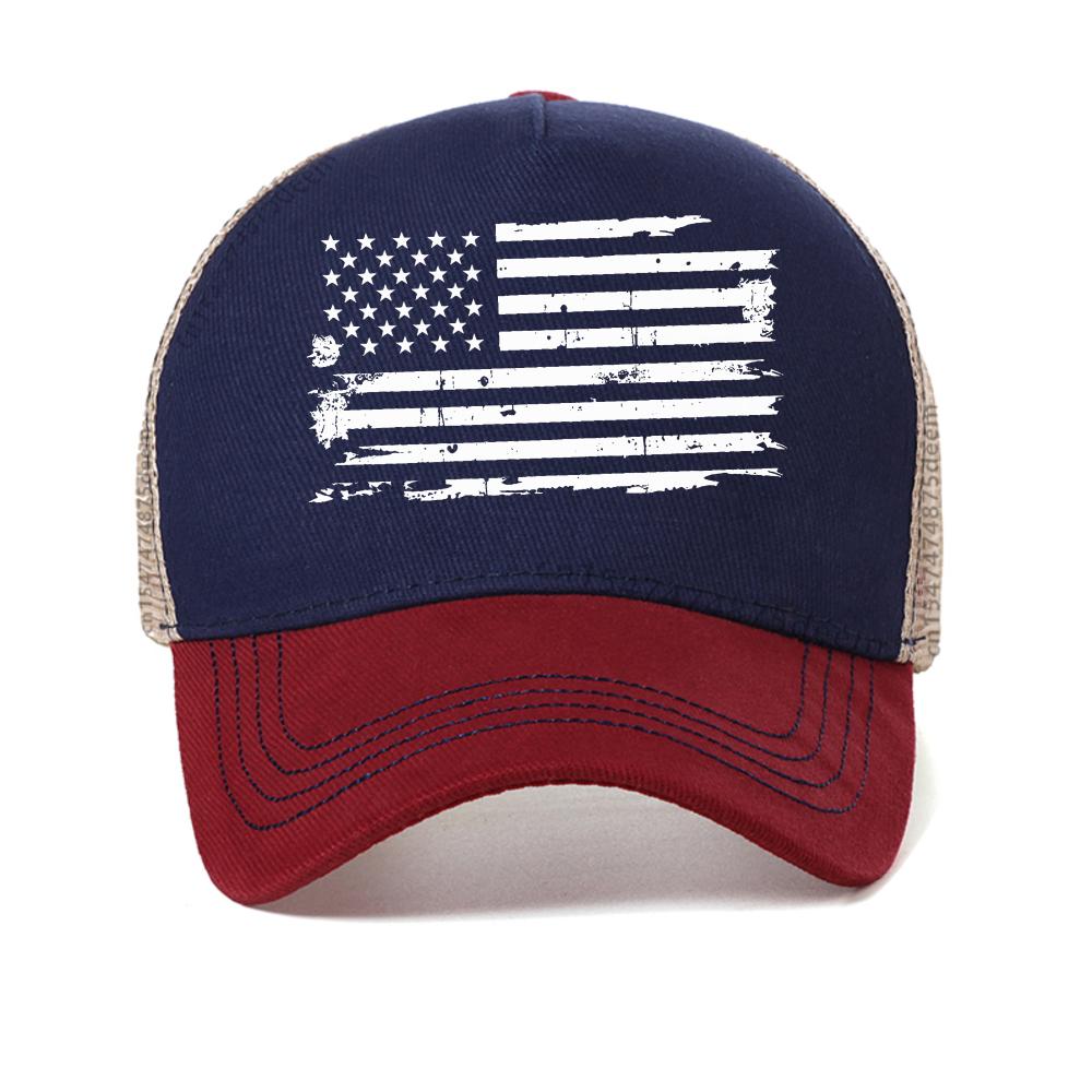 USA Flag Creative baseball cap for Men Distinctive Gift mesh hat fashion Snapback hat adjustable mesh breathable trucker hats