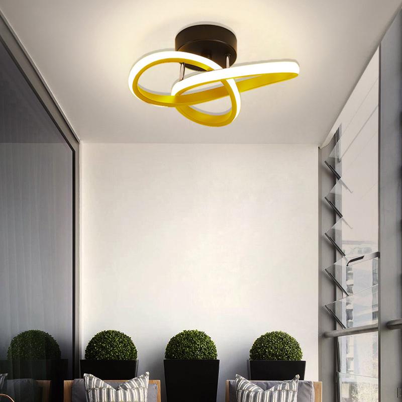 Plafoniera LED modernă Linie Lămpi Coridor Scară Coridor Balcon Vestiar Intrare Hotel Hol Decor Decor Iluminat LED Lustru